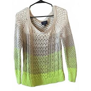 American Eagle Outfitters Women's Knit Sweater with Neon Accent
